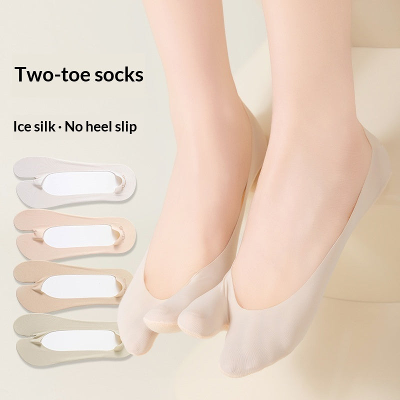 Chaussettes Invisibles Femme à Deux Doigts