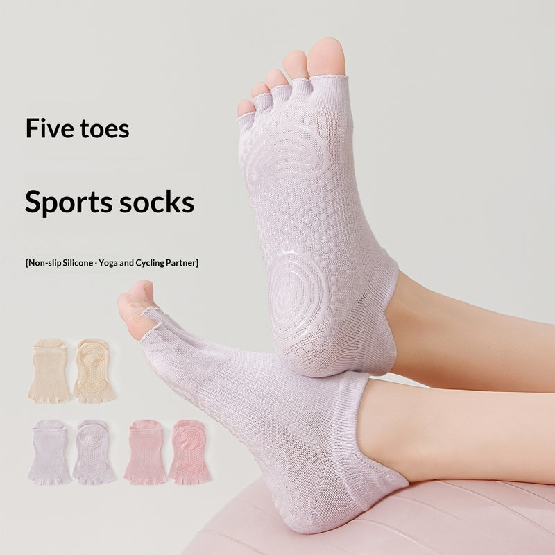 Chaussettes de Yoga Antidérapantes Femme