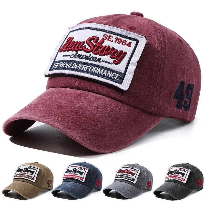 Casquette Brodée en Coton Lavé